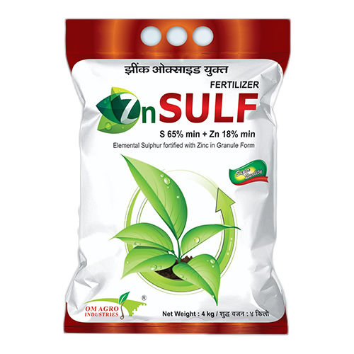 Sulf S65 Percent Min Plus Zn 18 Percent Min Fertilizer