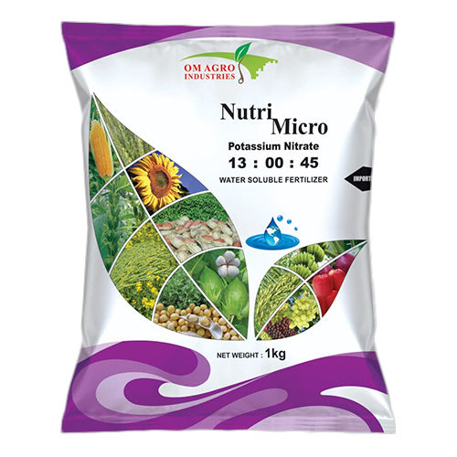 Nutri Micro Potassium Nitrate 13-00-45 Water Soluble Fertilizer