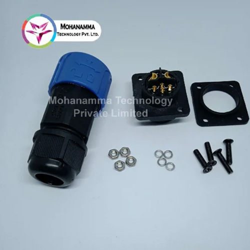 Black Battery Connector Ip67