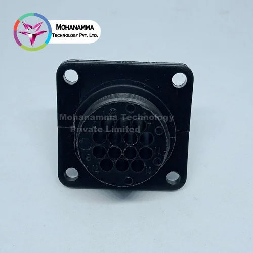 Black 14 Pole Round Connector