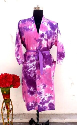 Tie Dye Bathrobe Cotton Bathrobe