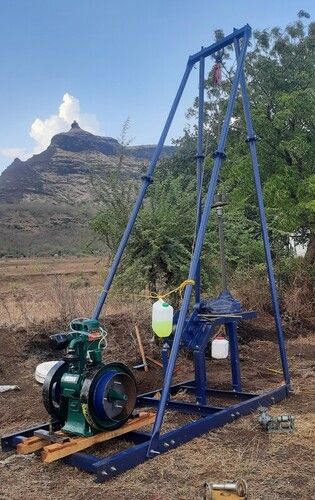 Calyx Rotary Drilling Rig For Soil Investigation In Geotechnical Laboratory - Material: Mild Steel