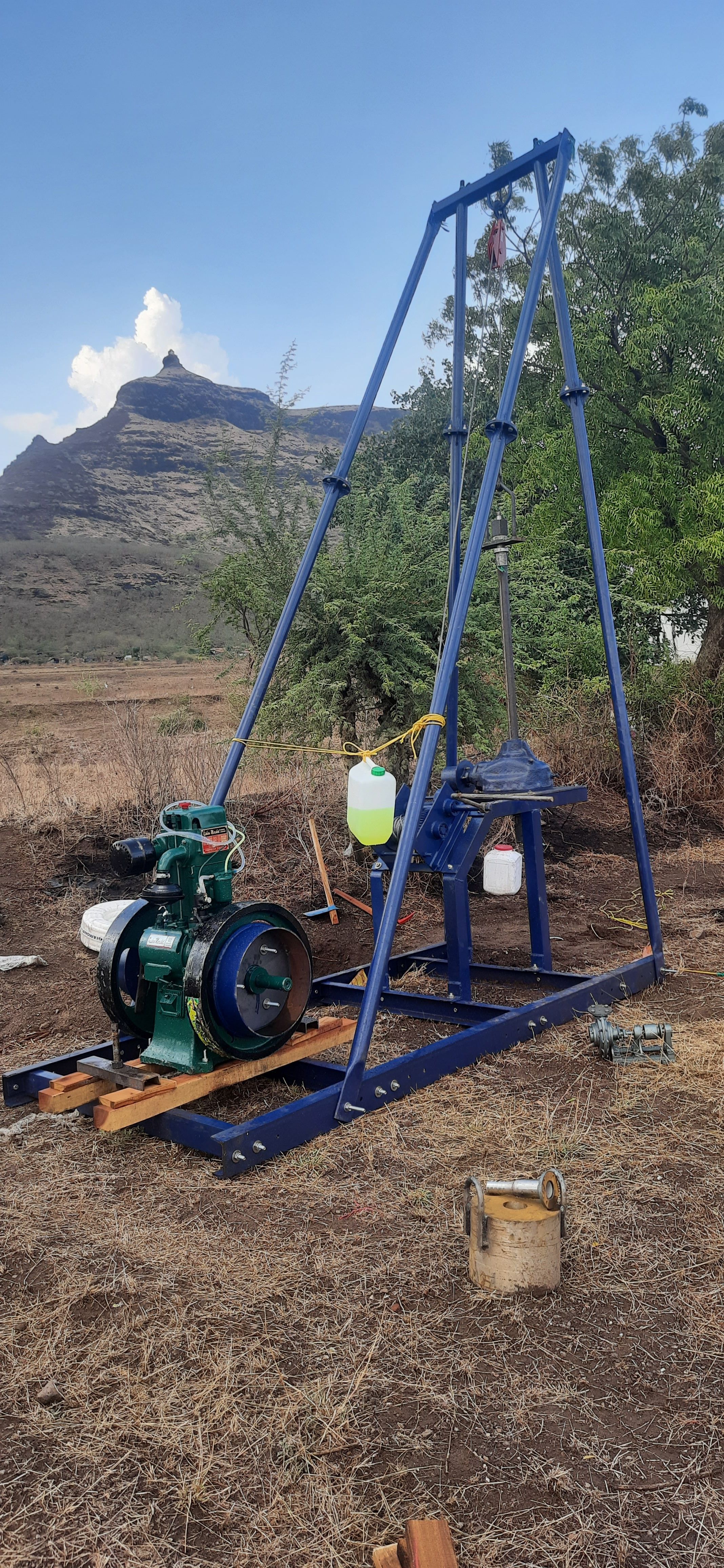 Calyx Rotary Drilling Rig for Soil Investigation in Geotechnical Laboratory
