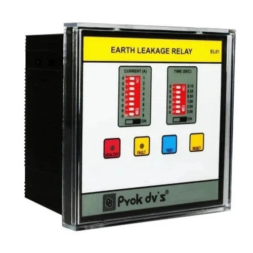 Black 220 V Earth Leakage Relay