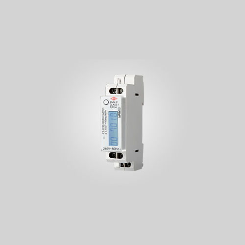 White Single Module Meter