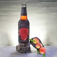 Peach Non Alcoholic Beer - Glass Bottle | Nil Alcohol Content, Sweet Taste, Ideal For All Enjoyment