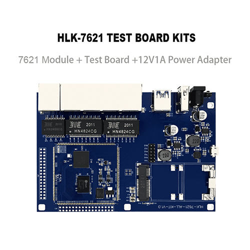 Metal Mt7621A Gbe Gigabit Ethernet Router Module Hlk-7621 Test Board Support Openwrt