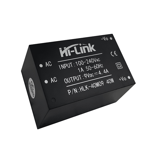 Black Hlk40m09 Acdc 9v 40w Gan Step Down Mini Power Supply Module