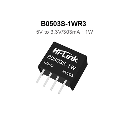 B0503S-1WR3 5V to 3.3V 1W 303mA DC to DC 88% transfer efficiency power module converter