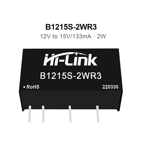 B1215S-2WR3 12V to 15V 2W 133mA DC to DC Isolation Voltage 1500VDC Power Module Converter