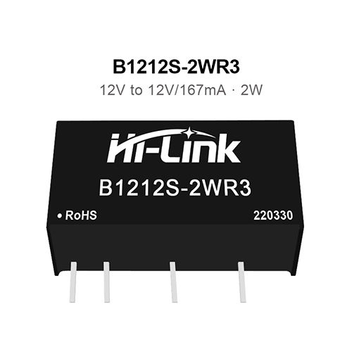 Black B1212s-2wr3 12v To 12v 2w 167ma Dc To Dc Isolation Voltage 1500vdc Power Module Converter