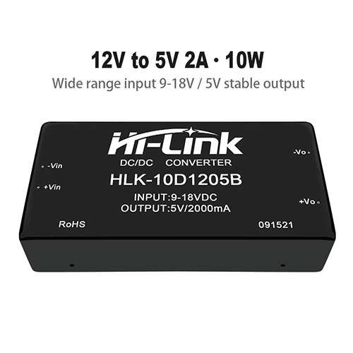 Black Hlk10D1205B 5V 10W 2000Ma Dc To Dc 86 Transfer Input Power