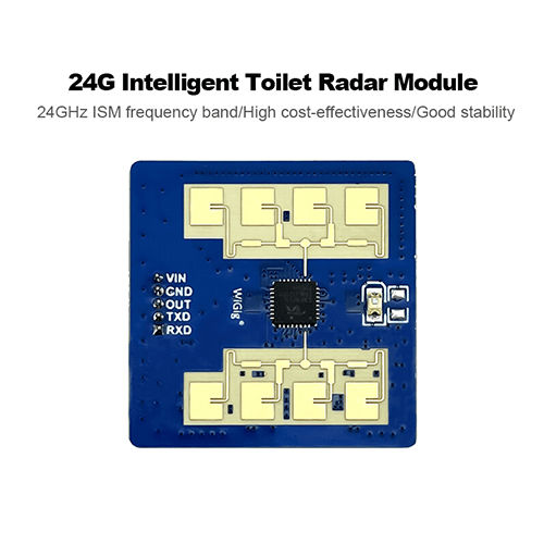 Metal Hlk-Ld2411 24Ghz Intelligent Toilet Radar Sensor Module Gesture Recognition Induction Automatic Flipping And Flushing