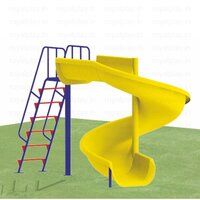 FRP Spiral Slide Playground Slide For Kids