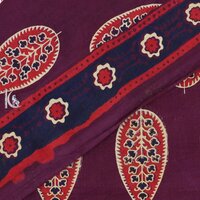 RED COLOR HAND BLOCK PRINT COTTON FABRIC