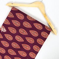 RED COLOR HAND BLOCK PRINT COTTON FABRIC