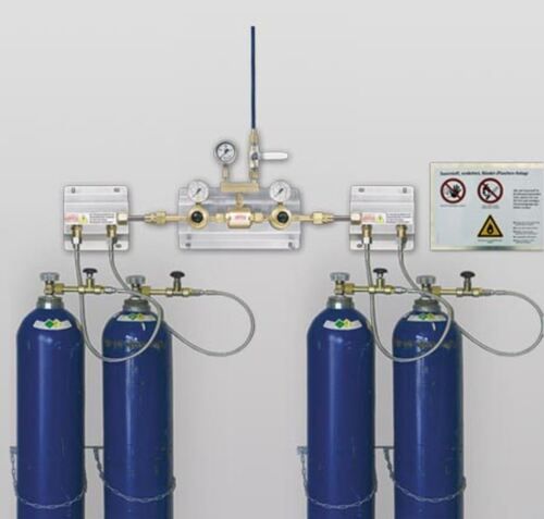 High Pressure Gas Manifold System - Industrial Grade, Efficient Multi-Gas Connection for Continuous Operation of Hydrogen, Nitrogen, Oxygen, Helium, and Methane