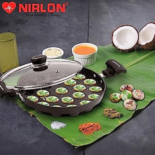 NIRLON Non Stick 23 Cavity Appam Patra