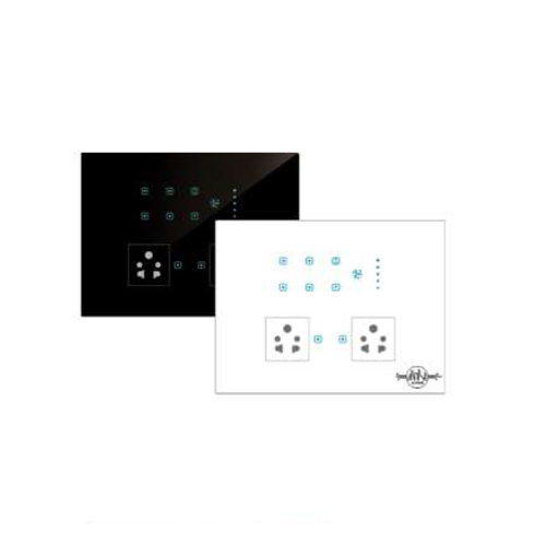 Touch 8 Switch 1 Fan 2 Socket Modular Size 12