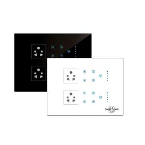 Touch 8 Switch 2 Fan 2 Socket Modular Size 12