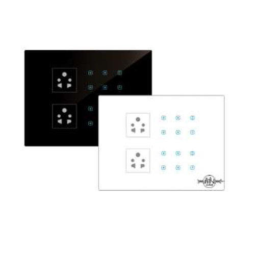 Touch 12 Switch 2 Socket Modular Size 12