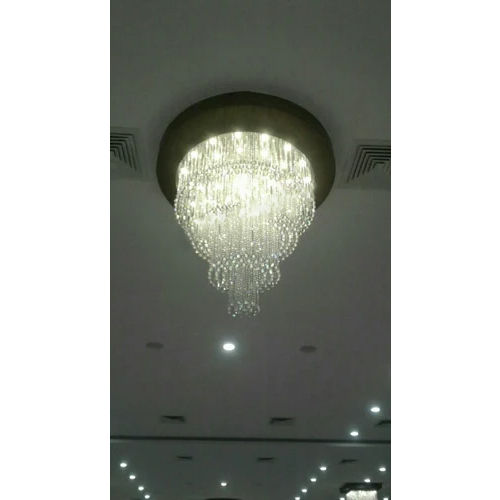 Hanging Chandelier - Crystal Material, Led Light Source , Elegant White Home Decor Lighting