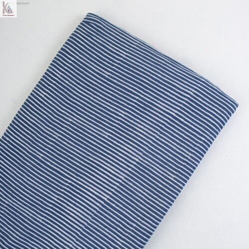 STRAIGHT LINE INDIGO COTTON FABRIC