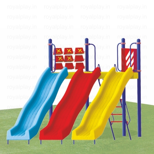 FRP Triple Wave Slide (Deluxe) FRP Slides Playground Slide
