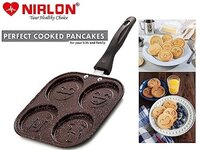 NIRLON Aluminium Non-Stick Mini Smiley Uttapam Tawa 19.5cm