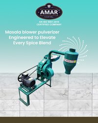 2 Hp Blower Pulverizer - 240 Volt, 75 Kg Weight | Silver Finish, Commercial Use
