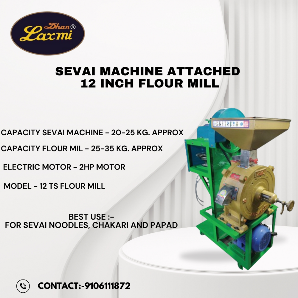 12 Attched Sevai Machine - Capacity: 100 Kg/Hr