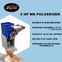 5 Hp Double Chamber Pulverizer - Material: Stainless Steel