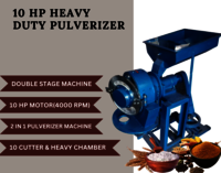 10 Hp Commercial Double Stage Pulverizer - Battery Life: No