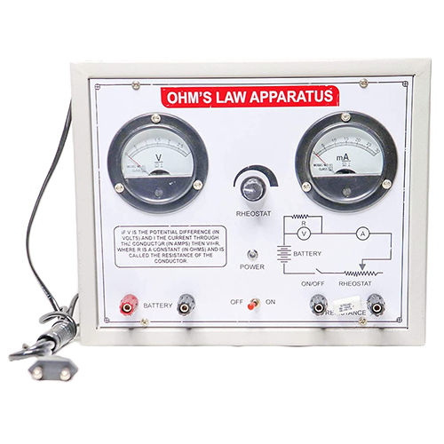 Ohms Law Apparatus Accuracy: High  %