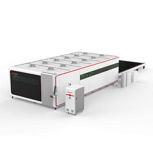 Full Cover Exchange Table Fiber Laser Cutting Machine