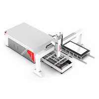 Medium-To-Thick Sheet Metal Laser Cutter Machine With Loading System