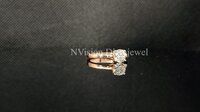 Rose Gold Natural Diamond Engagement Solitaire Ring