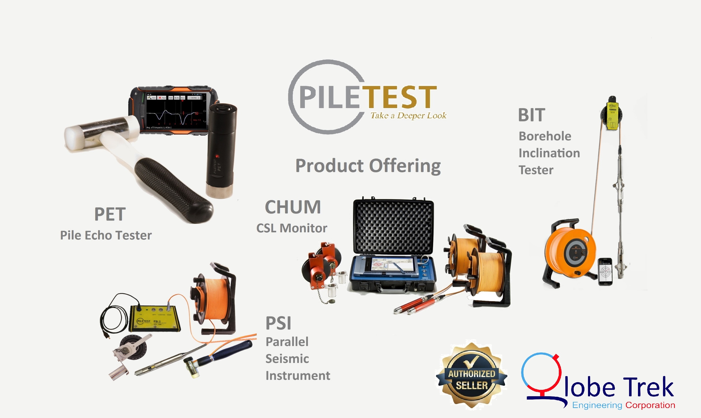 PET Pulse Echo Tester Pile Integrity Tester (PIT)