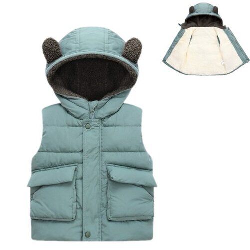 Imported Second Hand Used Child Parka Vest Jacket