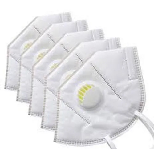 N-95 Face Reusable Mask - Non-Woven Polypropylene Fibre, Different Sizes, White | Suitable for All Ages, Industrial Use, Anti-Bacterial, Multi-Use
