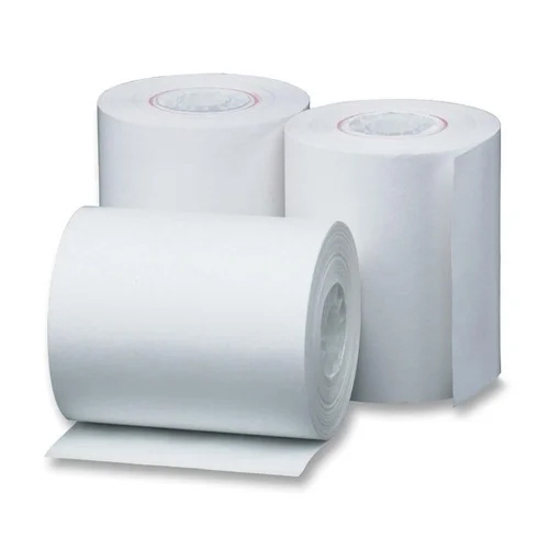 ATM Paper Roll - Paper Material White Color No Print Industrial Use