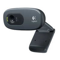 Logitech Webcam - Pvc Material, High Quality, Matte Black | Industrial Usage, Advanced Imaging Features