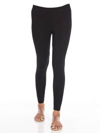 Black Ankle Leggings - Quick Dry Fabric , Sleek Black Design for Ultimate Comfort and Flexibility