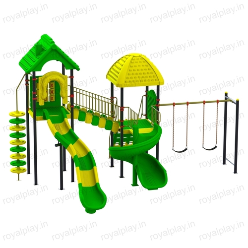 Children Outdoor Playground Equipment with Spiral Two Unit Royal Maps 19