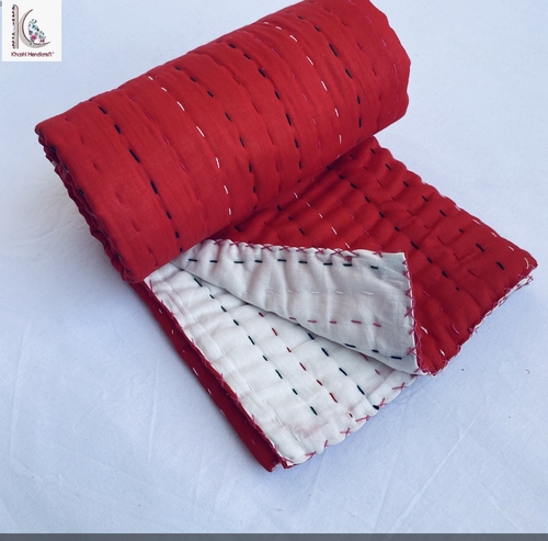 BEAUTIFUL RED COLOR BABY QUILT