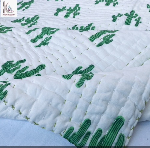 KAKTUS PRINT BABY QUILT