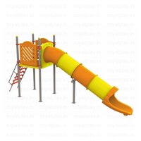 Royal Tunnel Spiral Slide Playground Equipment Slide