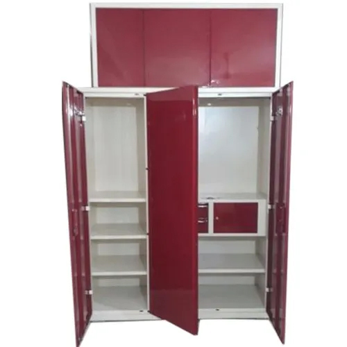 3 Door Almirah With Top Storage