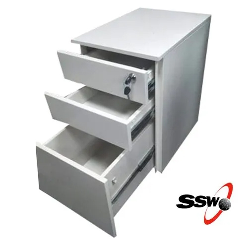 Office File Cabinet - Steel, 54x26x18 Inches, Gray Color | 4 Door Cabinets, 4 Drawers, Indian Style