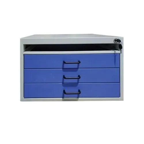 Blue Metal Office Drawer Cabinet